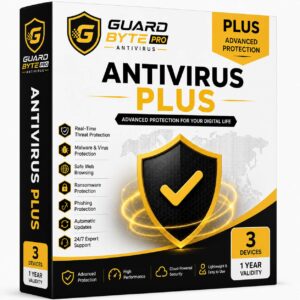 GuardBytePro Antivirus Plus (3 Devices / 1 Year)