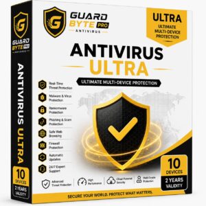GuardBytePro Antivirus Ultra(10 Devices/2 Years)